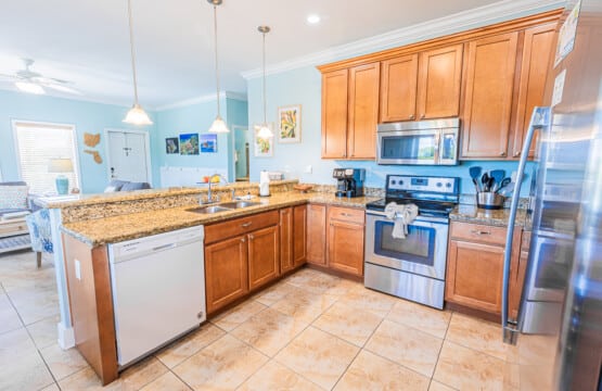 From morning coffee to family dinners, this fully stocked kitchen offers the perfect space to cook, gather, and enjoy quality time together.