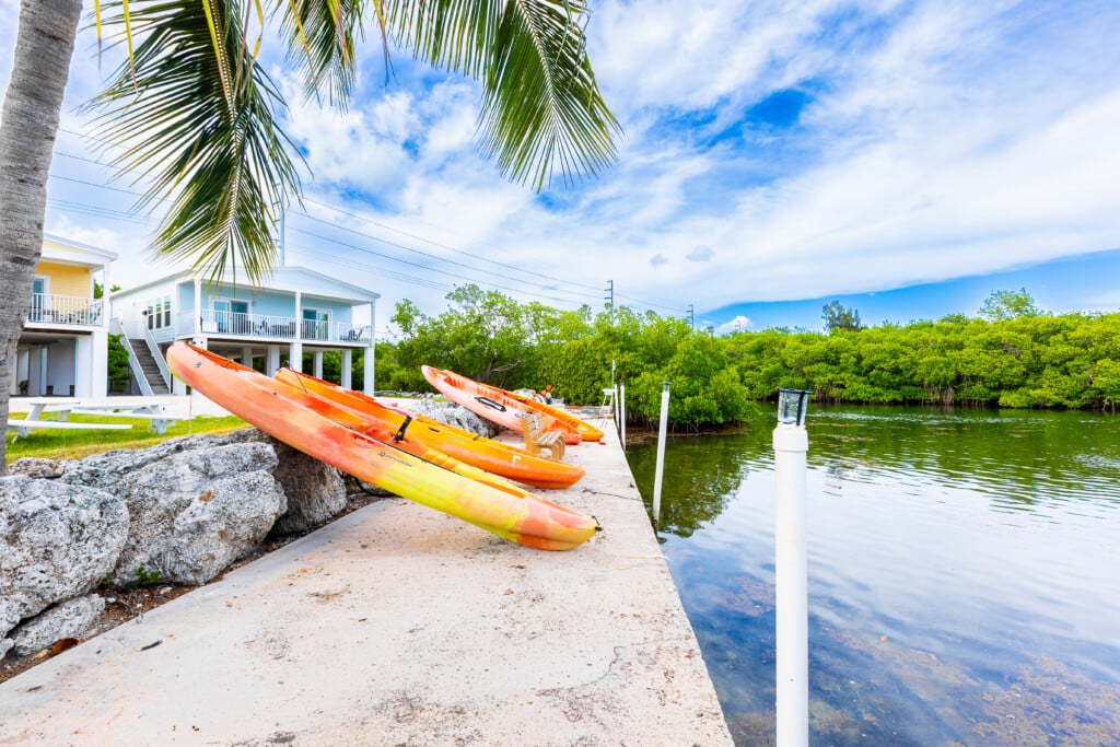 Adventure awaits just steps away, grab a kayak and discover the peaceful waters, wildlife, and hidden gems of the Keys.