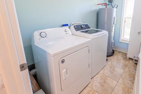 Laundry Room - Make your stay even more comfortable with a large laundry room complete with a washer and dryer for your convenience.