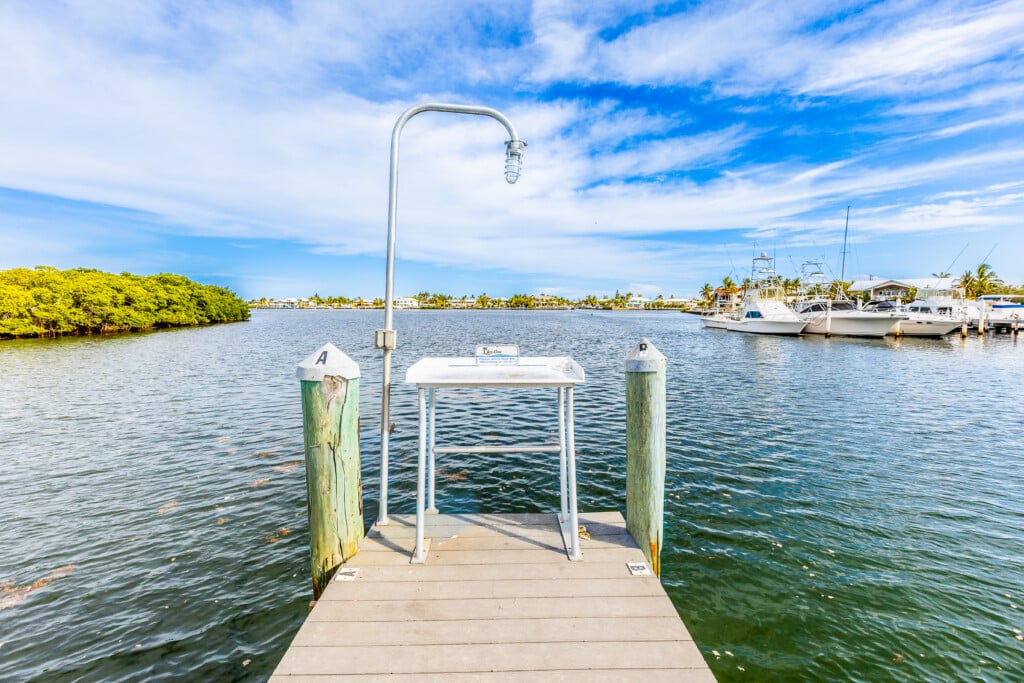 After a day on the water, enjoy the convenience of a dedicated fish cleaning station right by the dock.