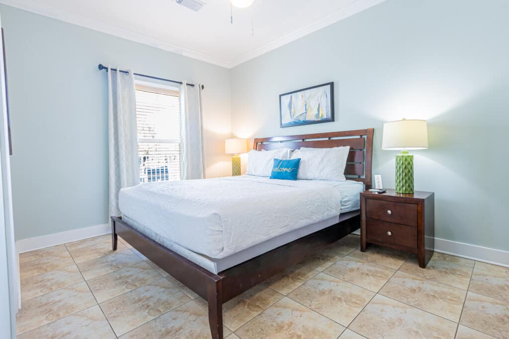 Bedroom 4 - End the day in comfort with a luxurious King Bed and a Smart TV, perfect for relaxing before tomorrow's adventures.