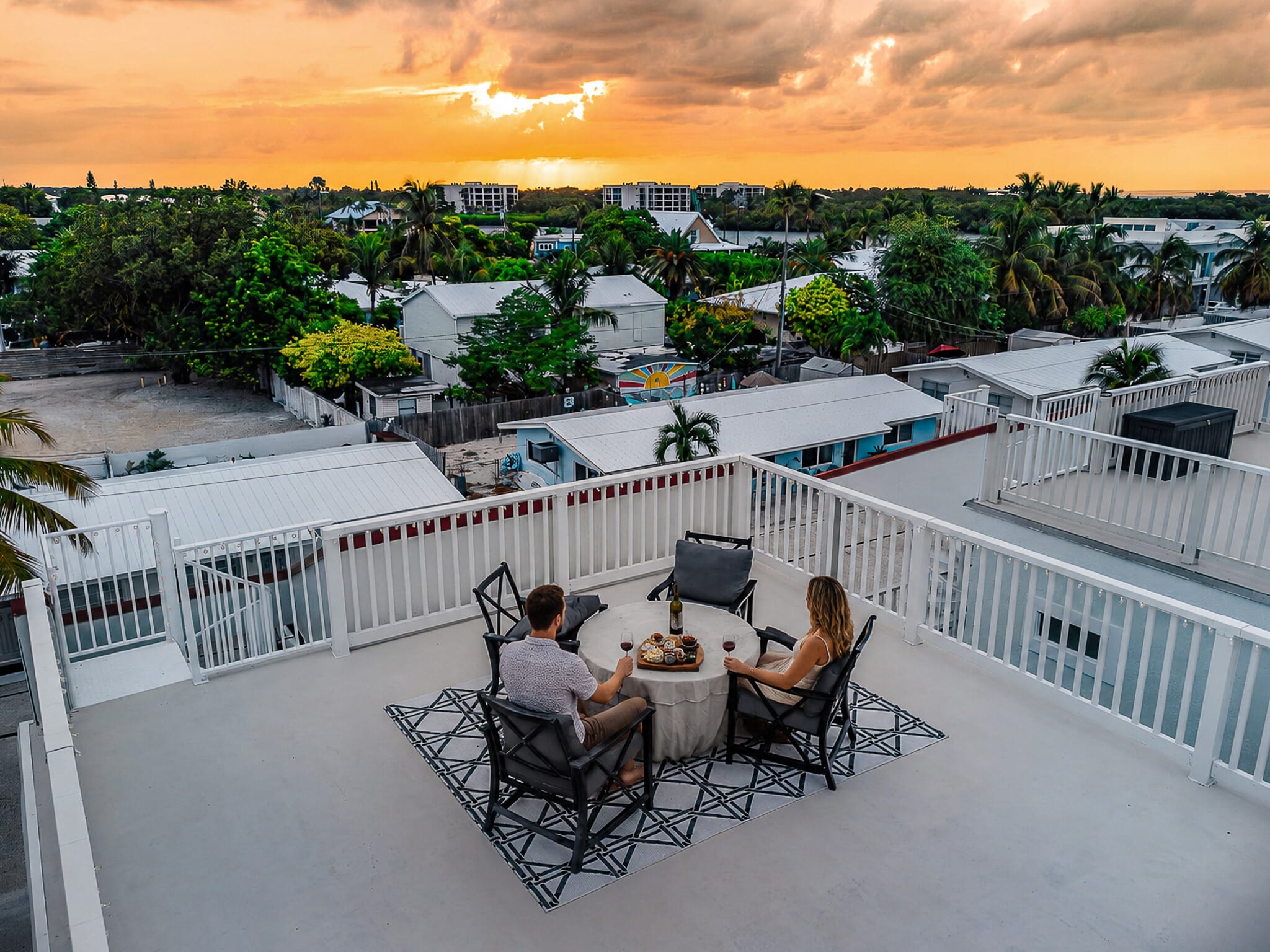 Head up to the Rooftop and take in the beautiful views of the Florida Keys from your own private space.